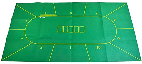 Portable Poker Table Top 1Pc 18090Cm Poker Table Cloth Texas Hold'em Poker Layouts Tablecloth Felt 10 Players Poker Mat/Tapis Poker Poker Table Layout Fun Game Night Supplies - Cool Casino Gift for Ki