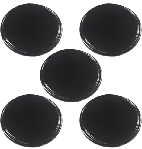 UHANBUT Lot de 5 tapis ronds antidérapants en gel pour tableau de bord de | Support de téléphone portable multifonction amovible, accessoires universels pour tableau de bord pour GPS, miroirs, clés