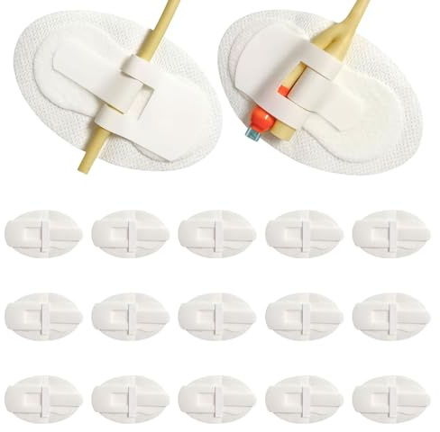 15 Stück Katheter Stabilisierungsgerät, Katheter Harnbeintasche Selbstklebend Fixier Aufkleber, Catheter Stabilization Device für Urinbeutel Befestigung Katheterhalter Katheterzubehör