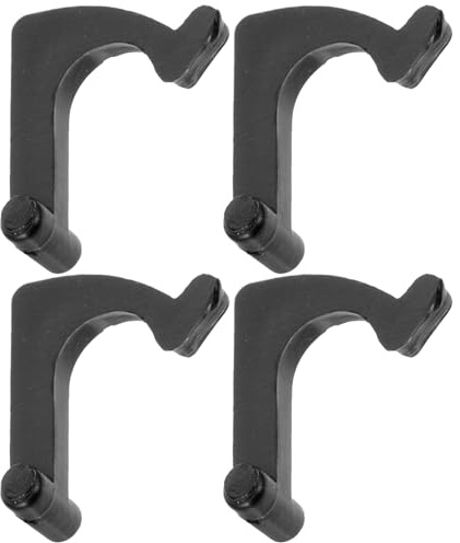 Soporte Brazo Tocadiscos de Hierro Negro, 4 Piezas para Tocadiscos | Agarre Seguro, Instalación Sencilla, Compatibilidad Versátil, Diseño Elegante, para Plato y Brazo