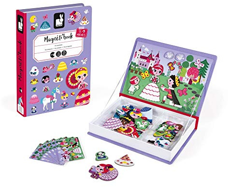 Janod J02725 Princesses Magneti'Book, Violett