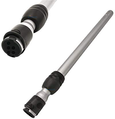 Teleskoprohr verstellbar für Siemens Serien: VSQ4 ... / VSQ5 ... / VSQ8 ... (VSQ 4 - Q4.0, VSQ 5 - Q5.0, VSQ8 - Q8.0) - Staubsaugerrohr, Saugrohr mit Einrastunfktion am Griff/Düse von Microsafe