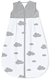 PINOLINO 76012-8W90 Schlafsack 'Wölkchen', Winter, 90 cm, grau