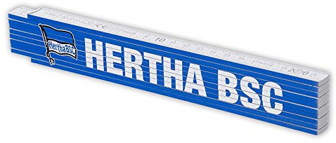 Hertha BSC Berlin Zollstock - Logo - Gliedermaßstab, Schmiege - Plus Lesezeichen I Love Berlin
