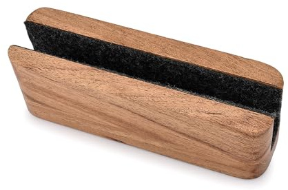 EDHAS Laptop Holder Acacia Wood Vertical Laptop Stand for Desk Compatible with Apple MacBook, Microsoft Surface, Gaming Laptops, IPad, Tablets (20.32cm x 5.84cm x 6.35)