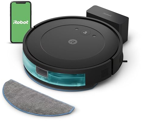 iRobot Roomba Combo Robot Vacuum & Mop (Y0110) - Easy to use, Power-Lifting Suction, Vacuums and mops, Multi-Surface Cleaning, Smart Navigation Cleans in Neat Rows, Self-Charging, Alexa