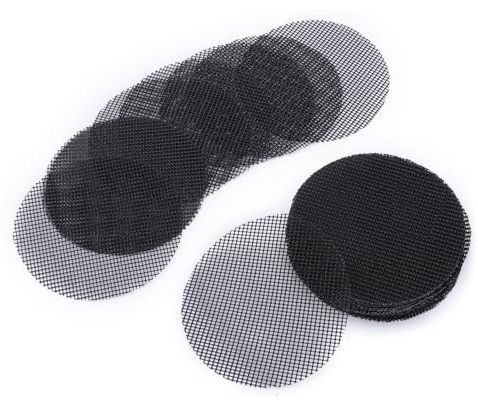 ROYALEAD 50 macetas con agujeros de malla para macetas de drenaje para evitar la pérdida de tierra, macetas de bonsáis, rejillas inferiores de malla