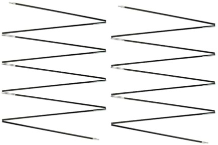 Sharplace Fiberglas-Zeltstangen, Ersatz, schwarz, vormontierte Zeltstangen, leichte Fiberglasstange für Zelte, Angeln, 3.9 m 3 bis 4 Personen