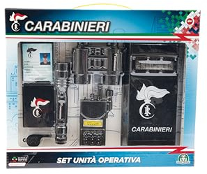 Grandi Giochi - Set Carabinieri Small - Set ufficiale Carabinieri con accessori - CBN18000