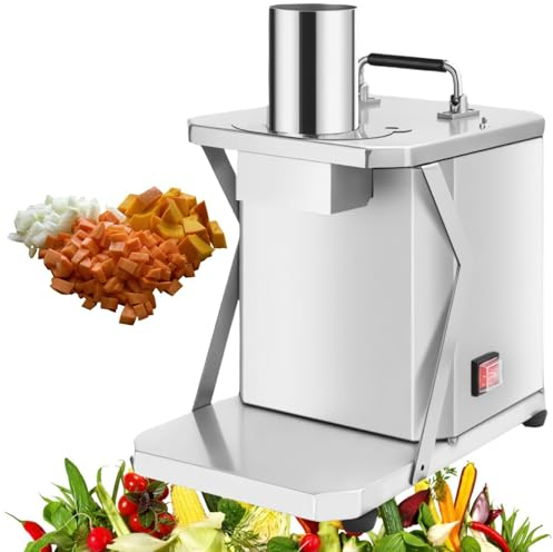 LFfwynog Hachoir à légumes 200 W, Hachoir à oignons Pro Facile à Nettoyer pour légumes, Gingembre, Fruits, Noix, Herbes, etc.,12mm