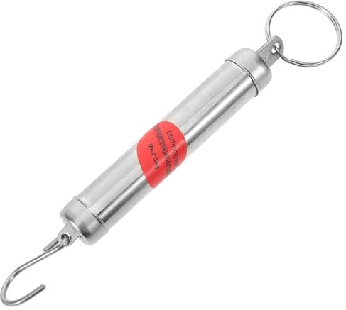 OKUMEYR Tragbare Mechanische Federwaage mit 5 Kg Tragkraft Kleiner Hängewaage mit Haken zum Präzisen Wiegen von Gemüse und Fisch