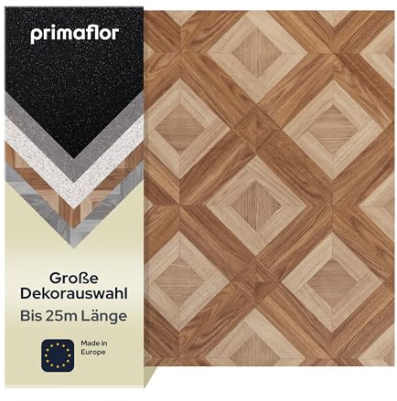 Primaflor PVC Boden OAKLAND | Versailles Eiche Natur | 2,00m x 3,00m | Bodenbelag Meterware | Holz Optik | CV Linoleum nach Maß für Küche & Bad
