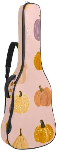 Gitarrentasche in voller Größe, 101,6 cm, 104,4 cm, 106,7 cm, Tragetasche für E-Bass, klassische Gitarre, buntes Pfirsich-Früchte-Muster, Mehrfarbig 04, 42.9x16.9x4.7 in, Lässiger Tagesrucksack