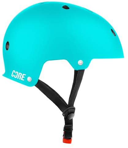 CORE Protection Action Sport Casque Skate/BMX/vélo/VTT/Roller Derby/Scooter Bleu sarcelle L/XL