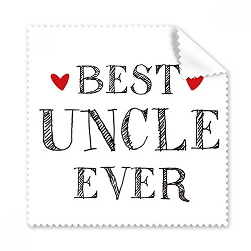 Best uncle ever Quote Heart Glasses Cloth Cleaning Cloth Gift Phone Screen Cleaner 5pcs