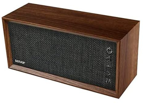 Denver BTS-210GREY Enceinte Portable 10 W Enceinte Portable stéréo Marron, Gris BTS-210GREY, 10 W, avec Fil &sans Fil