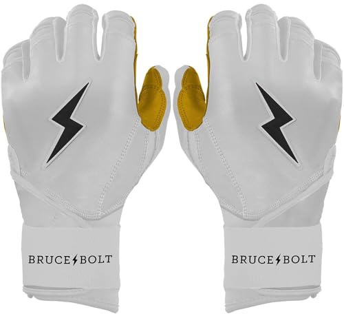 BRUCE BOLT Original Series Long Cuff Batting Gloves - Multiple Colors - Adult & Youth Sizes