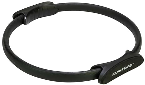 Tunturi Pilates-ring med handtag 37 cm stål/skum svart