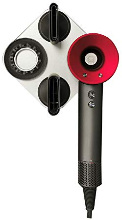 Hosoncovy Haartrockner Wandhalterung Metall Haartrockner Wandhalter Organizer für Dyson Supersonic Haartrockner (Silber)