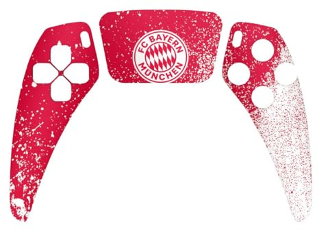 DeinDesign Skin kompatibel mit Sony PlayStation 5 Controller PS5 Folie Sticker FC Bayern München Offizielles Lizenzprodukt FCB