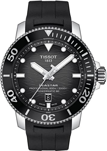 Tissot Herren Analog Automatik Armbanduhr Seastar 2000 Swiss Made