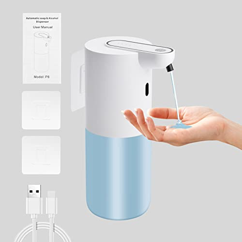 Seifenspender Automatisch - Elektrischer Seifenspender mit Sensor, Automatischer Seifenspender mit 4-Stufen-Einstellung, 400ml Wandmontag Seifenspender für Bad küche (Gel)