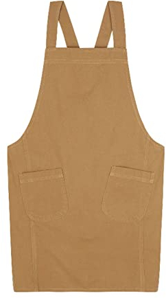 BATTTX Arbeiten Schürze, Tischlerschürze Schweißerschürze Wasserfest Canvas Werkzeugschürze Herren Damen, Perfekt for Garten Keramik Werkstatt Garage