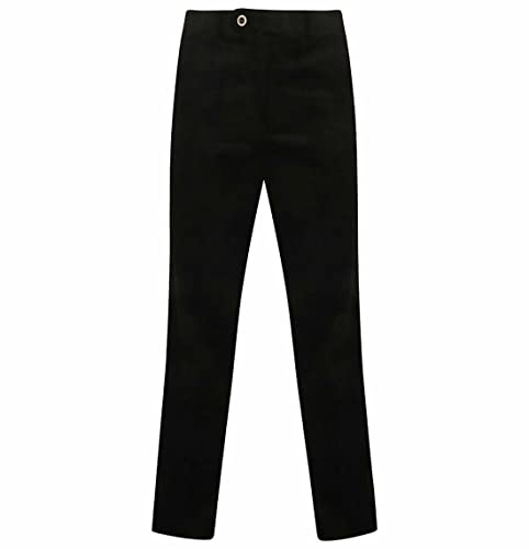 Fashion Mark Pantalon en velours côtelé confortable standard extensible avec poche avant pour homme