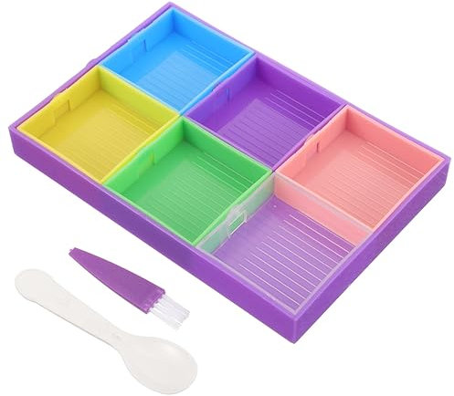 Anneome Sortierplatte für Perlen Aufbewahrungsbehälter für Perlen Tabletts für Diamantkunst Tabletts für Strasssteine Tabletts Zum Mischen Von Perlen 4er-Pack