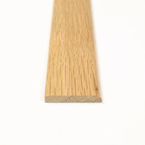 Solid Oak Flat Threshold Door Bar 45mm (Prefinished - Oak, 2.7m)