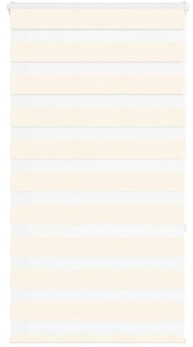 Homgoday Zebrarollo Doppelrollo Fensterrollo Sonnenschutzrollo Seitenzugrollo Zebrarollo für Fenster & Türen Wandmontage Sichtschutz Marmorbeige 80x150 cm Stoffbreite 75,9 cm Polyester