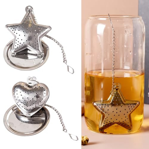 Tea Infuser for Loose Tea, Stainless Steel Tea Infuser Mesh Tea and Herb Ball Strainer, Tea Ball Strainers Infuser with Drip Trays, for Loose Leaf Tea, Herbal Tea, Mugs Teapots Spice