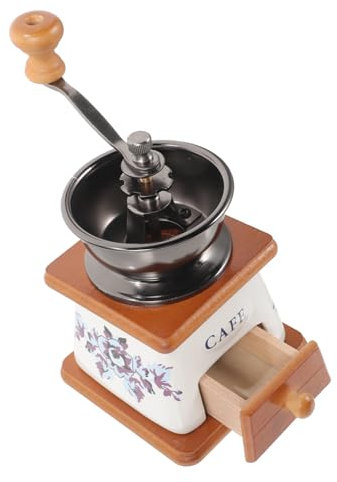 MOTHNUR 1pezzi Macinacaffè Manuale Ceramica Macchina Da Caffè Vintage Per Casa Design Elegante e Funzionale Per Chicchi Di Caffè e Spezie
