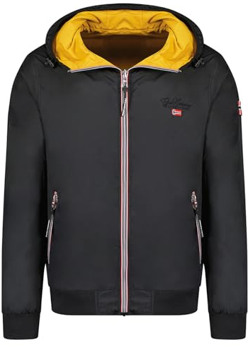 Geographical Norway Arrivialama Men - Doudoune Chaude Matelassee Homme Automne Hiver - Veste Manteau Chaud - Blouson Coupe Vent Manches Longues Rembourrage - Hommes (Noir 3XL)