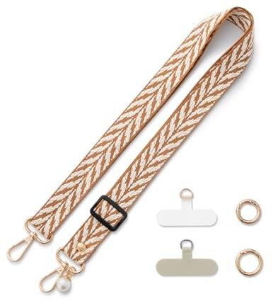 CHUQING Universal Handykette Handyband Band für handyhülle | Breites universelles Handyband zum umhängen für Handyhülle, als Handykette, Handschlaufe oder Schlüsselband nutzbar