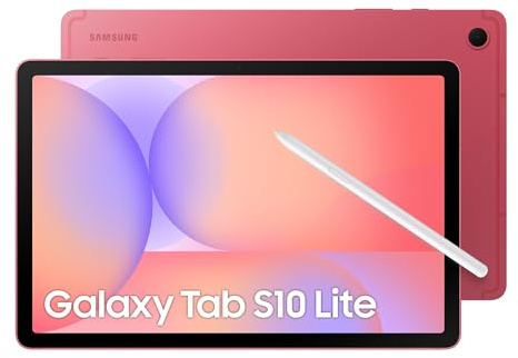 Samsung Galaxy Tab S10 Lite, AI Tablet, 6GB Memory, 128GB Storage, 10.9 90Hz display, S Pen Included, Long Battery Life, Red, 3 Year Extended Warranty (UK Version)