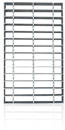 B125 - Cubierta de drenaje de rejilla de acero galvanizado resistente para calzadas de garaje, patios y patios (50 x 30 x 3 cm), solución de gestión de agua