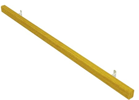 Kit d'escalier en bois 60 cm antidérapant avec supports pour plus de sécurité, idéal pour les personnes âgées et les enfants, balustrade en bois pour escaliers extérieurs