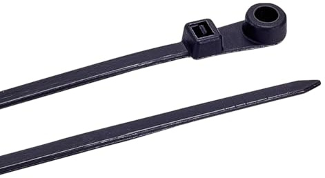 GOMAKERER 300 fascette stringicavo da 200 mm, 39 libbre, nere con foro per vite, fascette per cavi elettrici e cavi in officina