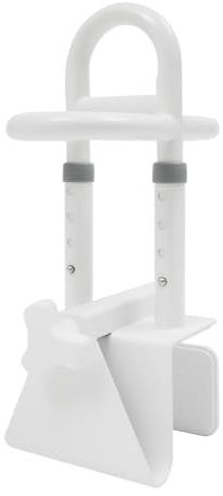 Badewannengriff 3-in-1 Ohne Bohren, Badewannen Einstiegshilfe Verstellbar 41-50cm, Haltegriff mit Rutschfesten Klemmen, Verstellbare Badezimmer Halterung für Senioren Barrierefreie Badewanne