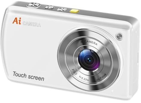 Muuookka Cámara Digital con IA, Cámara Digital WiFi para Fotografía con Reconocimiento de Objetos, Compacta y de Doble Lente.