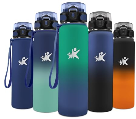 Borraccia Termica 1L, Termos Doppia Parete con Cannuccia, Riutilizzabile, a Prova di Perdite, senza BPA, per Yoga, Viaggi, Ciclismo