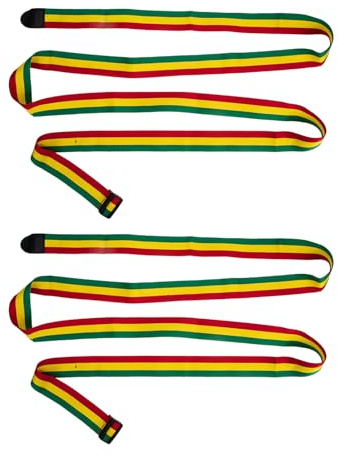 GALPADA Djembe Gurte Langlebiges Zubehör Verstellbare 2 Stück aus Baumwolle in Verschiedenen Farben für Afrikanische Trommeln für Musikaufführungen