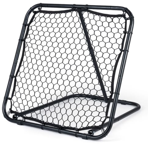 LIFEZEAL Filet de Rebond Football Pliable | Rebondisseur d'Entraînement Multisport pour Baseball Volley Handball avec 5 Angles Réglables, Cadre en Métal Robuste