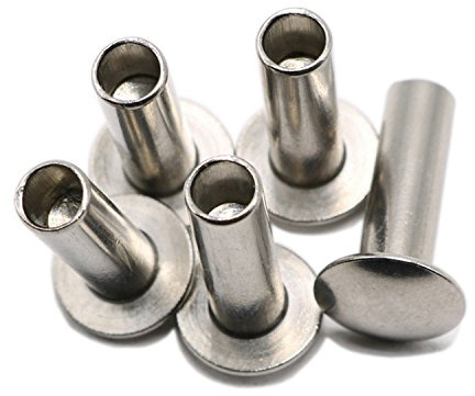 M5 x 38mm Truss Head Semi Tubular Rivet,Staniless Steel,Pack 50-Piece