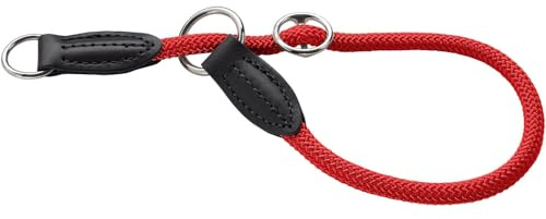 HUNTER Freestyle dressyr, hundhalsband, dragpropp, robust, väderbeständig, 35 (S), röd