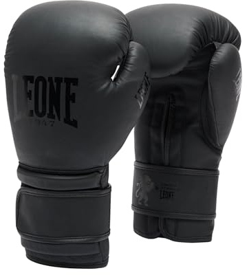LEONE 1947, Black Edition boxningshandskar, Kvinna, Svart, 10M, GN059
