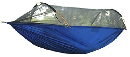 FOGUO Hangematte Outdoor mit Moskitonetz, Hangematte fuir 2 Personen Outdoor, Reisehängematte Ultraleicht, Befestigungsgurte und Karabiner Inklusive, für Draußen Drinnen Garten