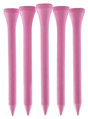 TH Golf Bambus-Golf-Tees, 70 mm, 50 und 100 Stück, mehrere Farboptionen, umweltfreundlich, nachhaltig, langlebig, Bambus-Golf-Tees