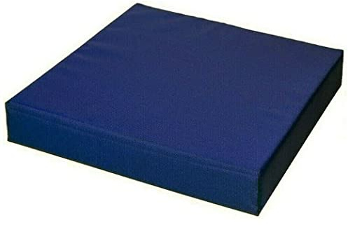4cm Thick Waterproof Chair Cushion Seat Pads Cushion Pad Indoors Outdoors Water Resistant Material Kitchen Dining Living Room Patio Garden Office Coffee Shop Foam (45 x 48 cm (18 x 19), Navy Blue)